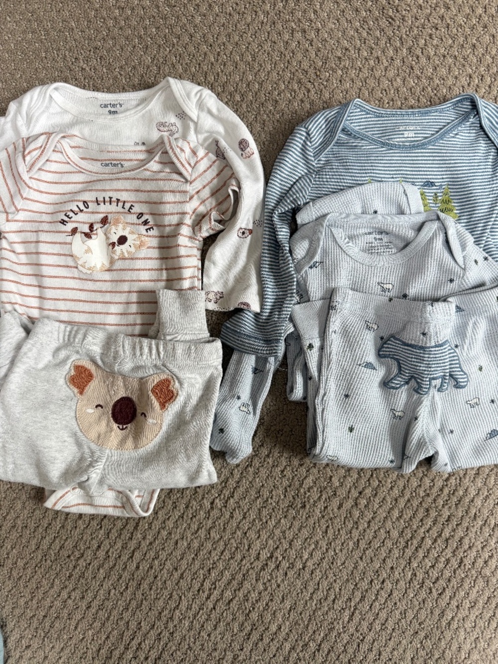 Carters Baby Boy Bundle lot - size 9 months